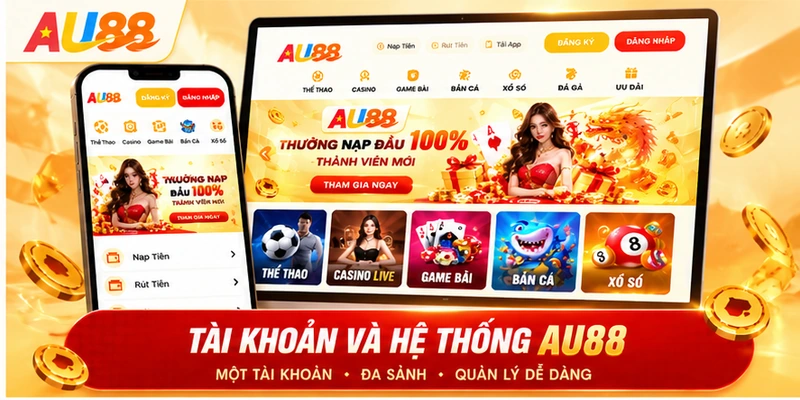 Tổng quan nền tảng và hệ thống tài khoản AU88